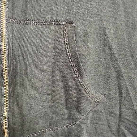 Hanes Women's Jersey Full Zip Hoodie black S NWOT - Picture 5 of 8